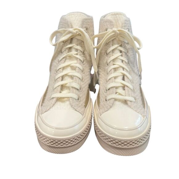 NEW Converse All Star Chuck Taylor Chuck 70 Cozy Knit High Top Sneakers 9.5 - Picture 4 of 7